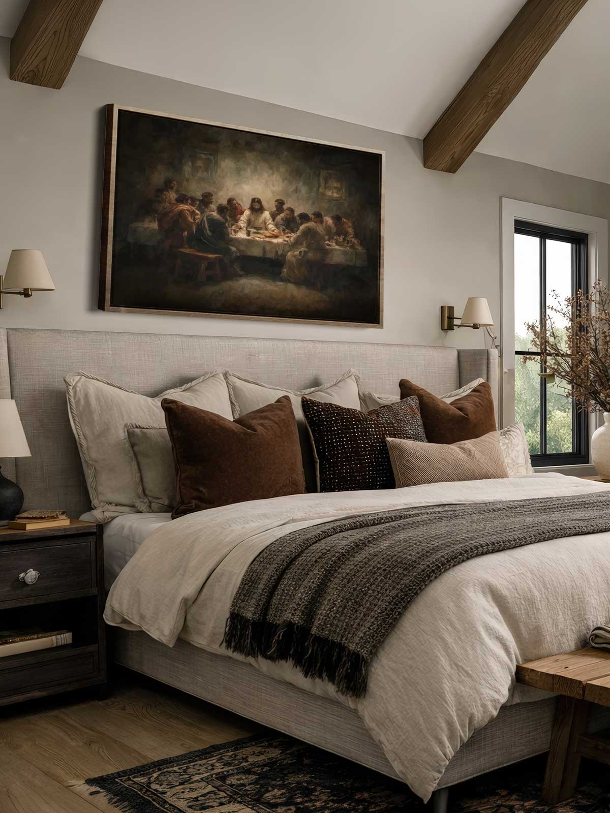 [29]-Framed-Canvas---Bedroom