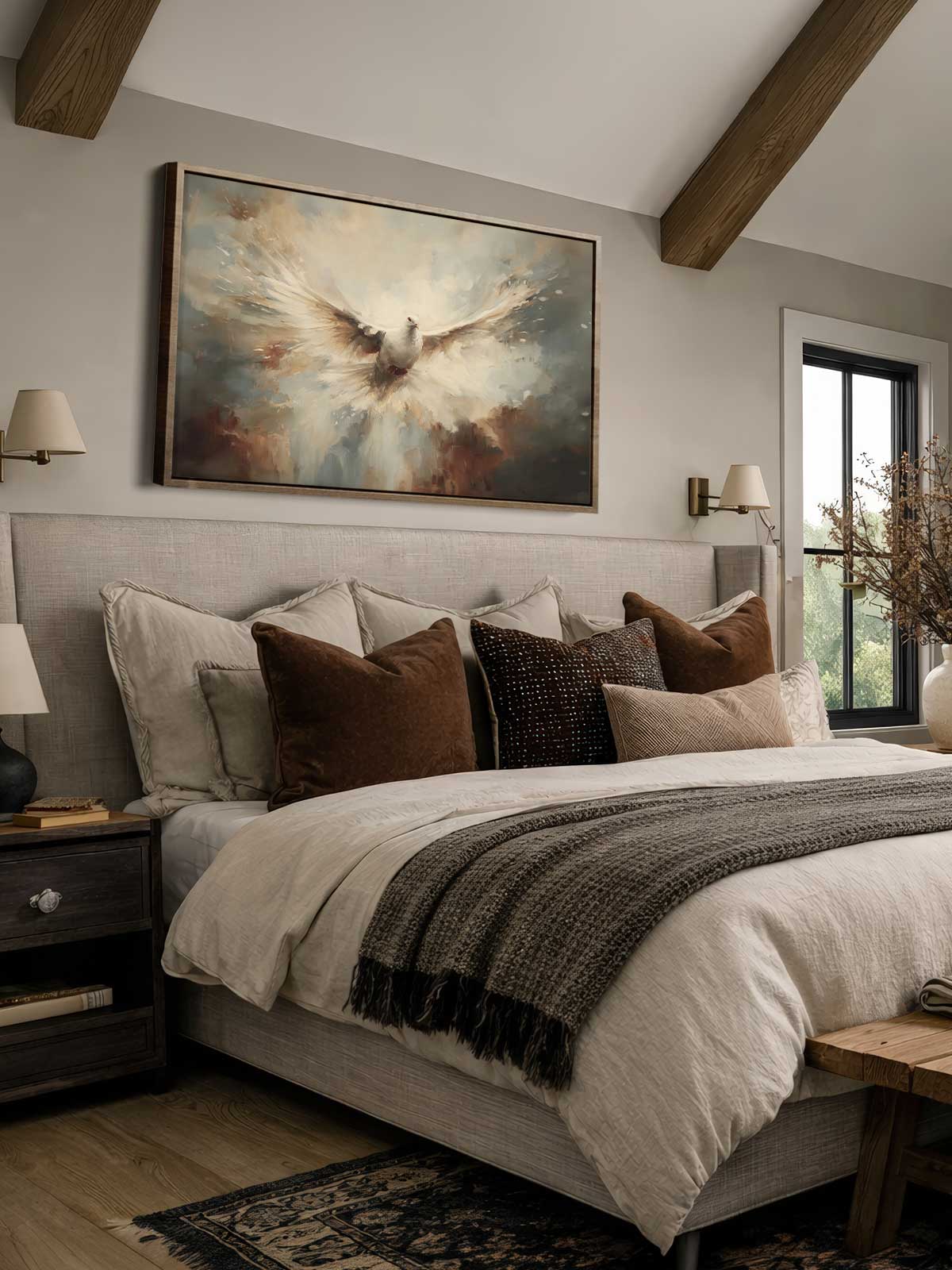 [29]-Framed-Canvas---Bedroom