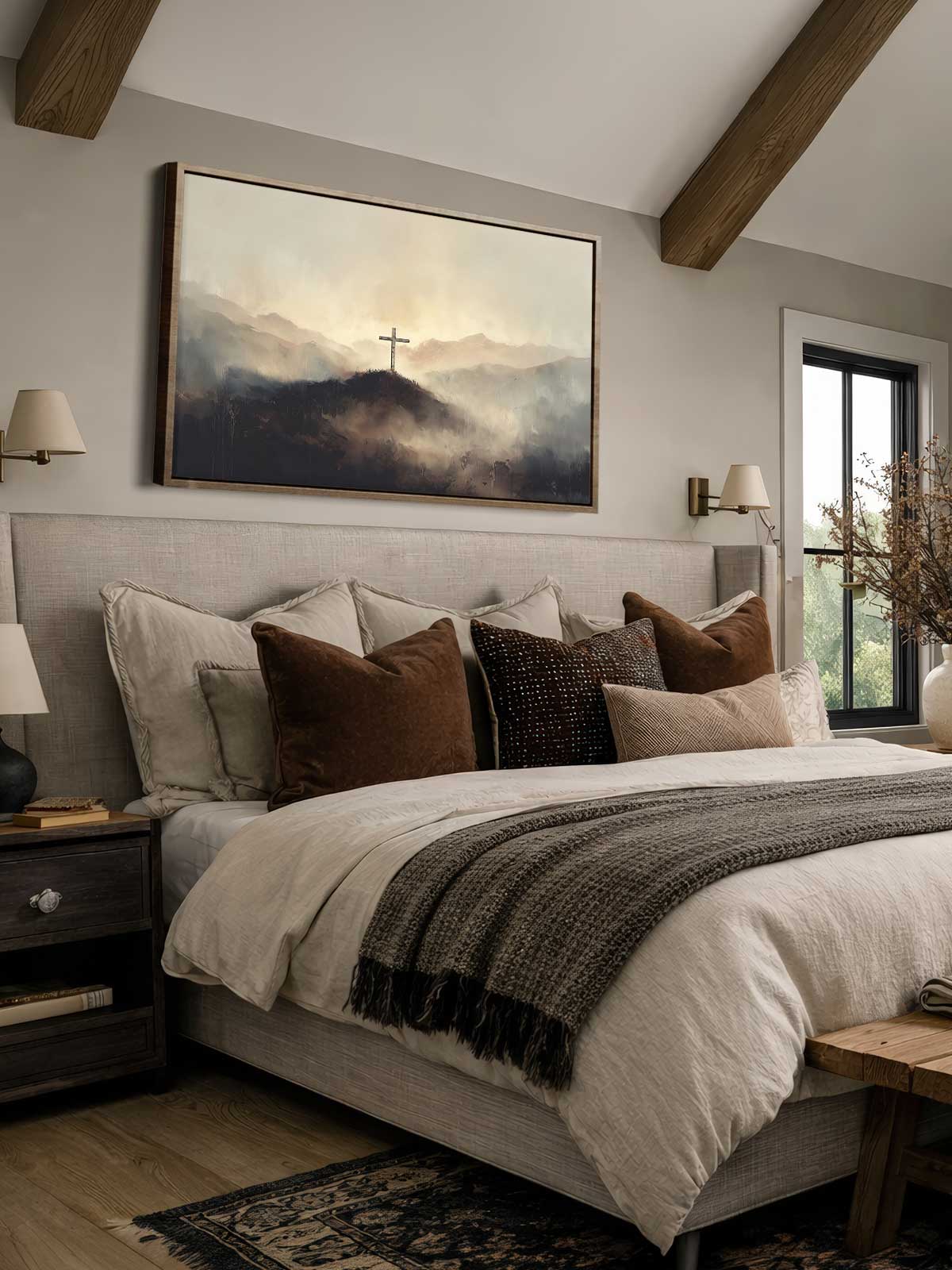 [29]-Framed-Canvas---Bedroom