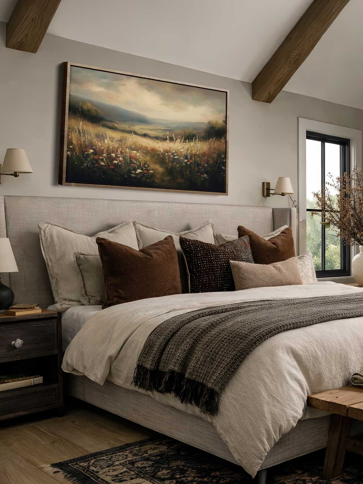[29]-Framed-Canvas---Bedroom