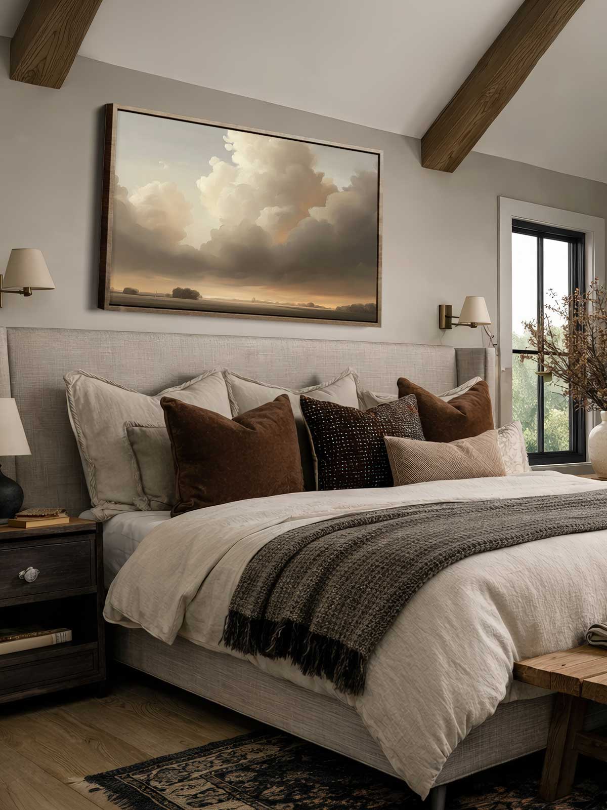 [29]-Framed-Canvas---Bedroom