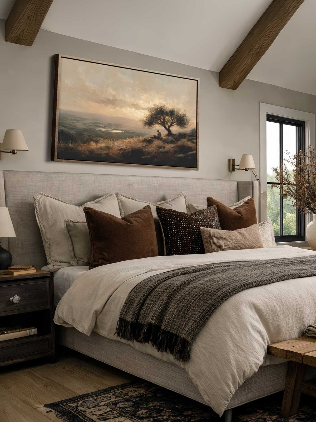 [29]-Framed-Canvas---Bedroom