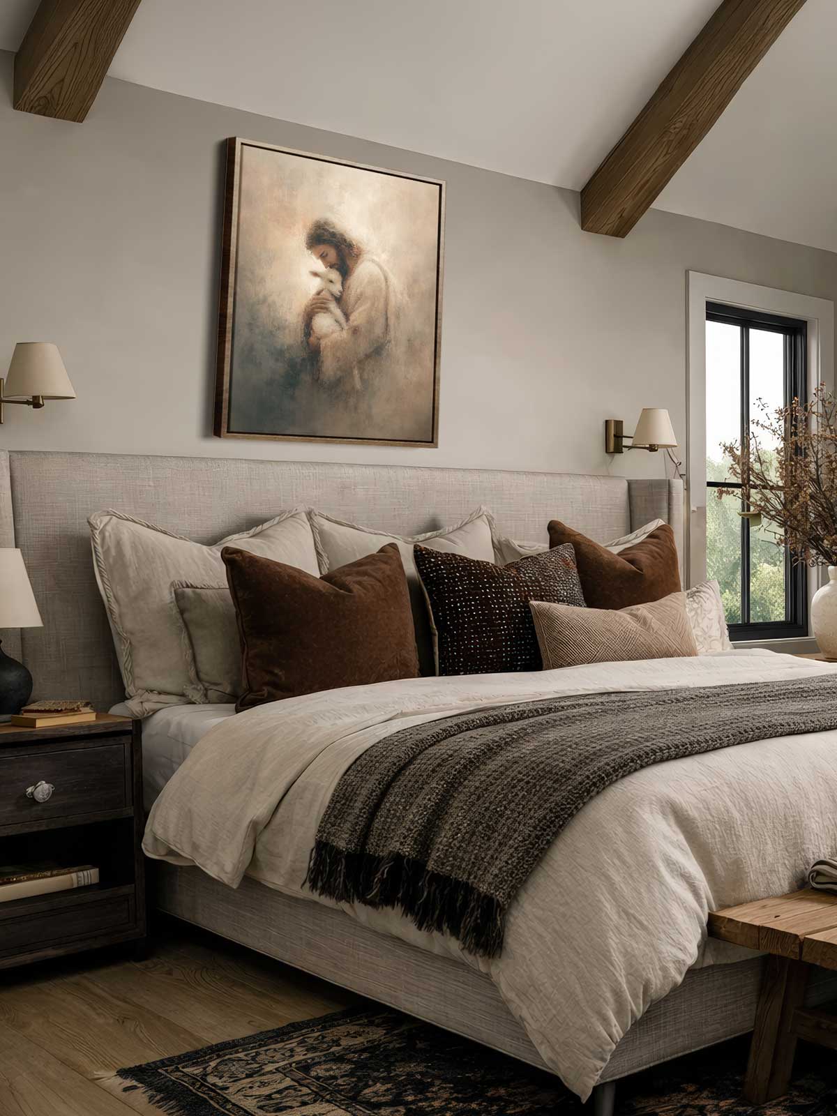 [29]-Framed-Canvas---Bedroom