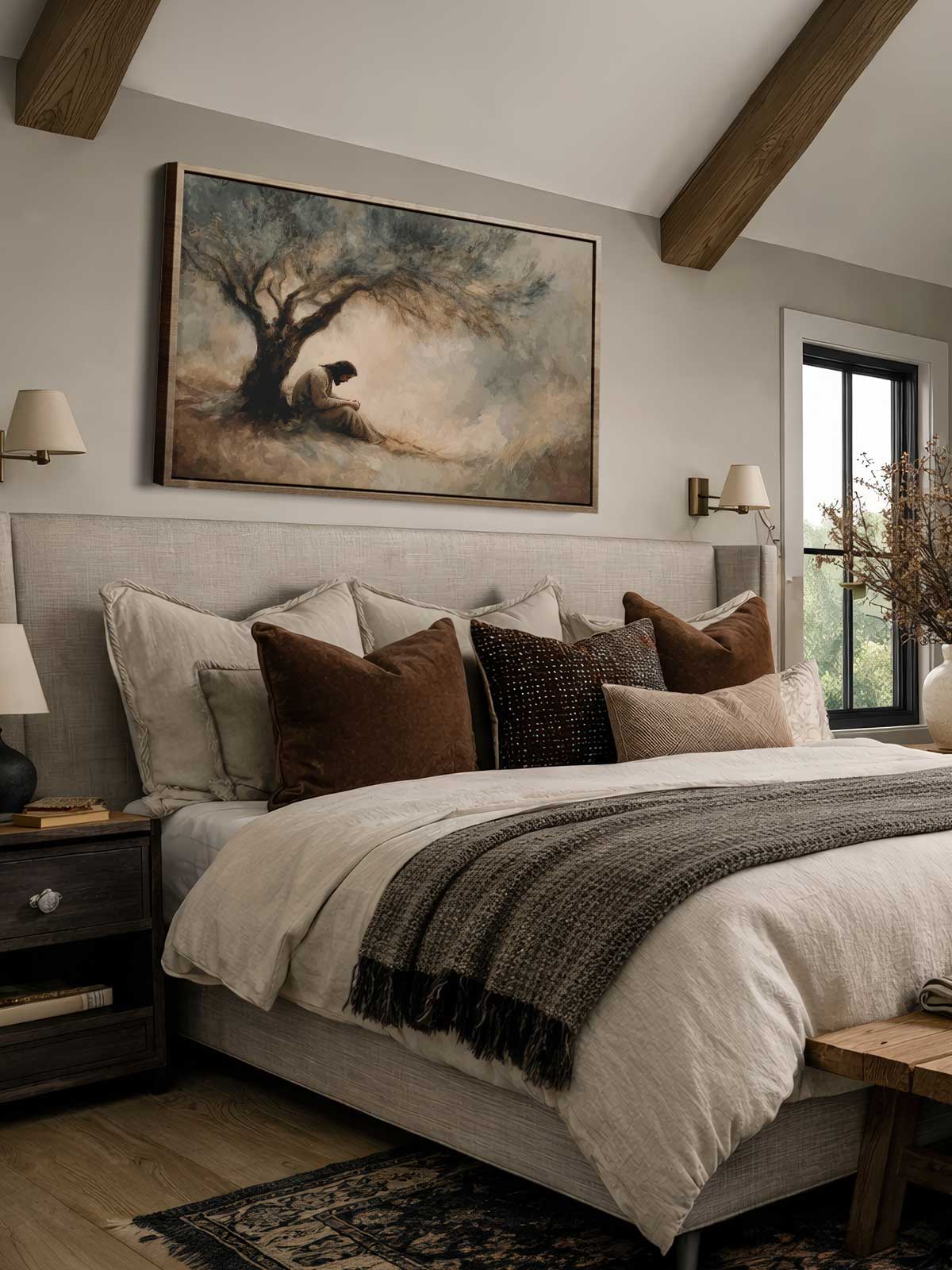 [29]-Framed-Canvas---Bedroom