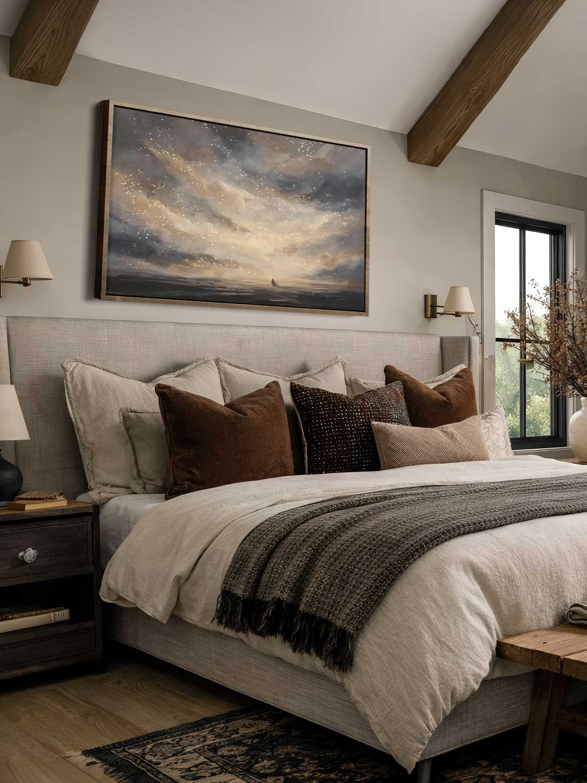 [29]-Framed-Canvas---Bedroom
