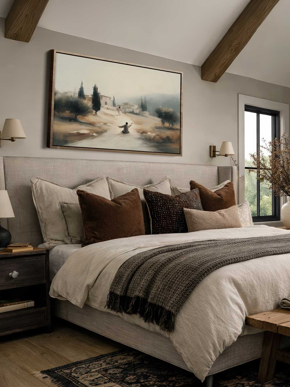 [29]-Framed-Canvas---Bedroom