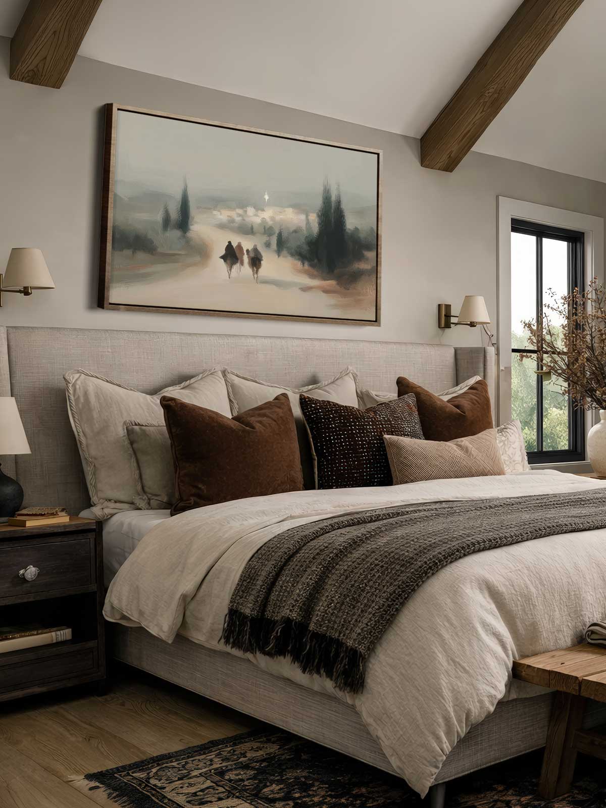 [29]-Framed-Canvas---Bedroom