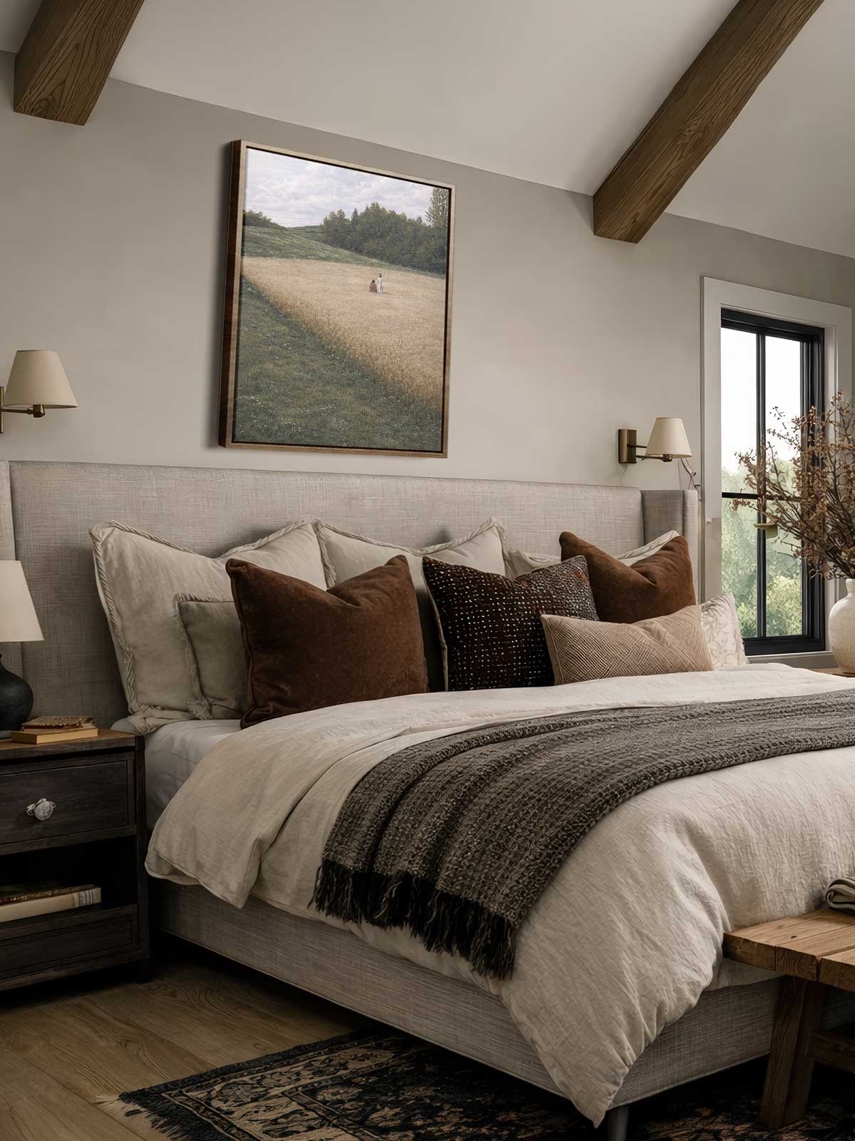 [29]-Framed-Canvas---Bedroom