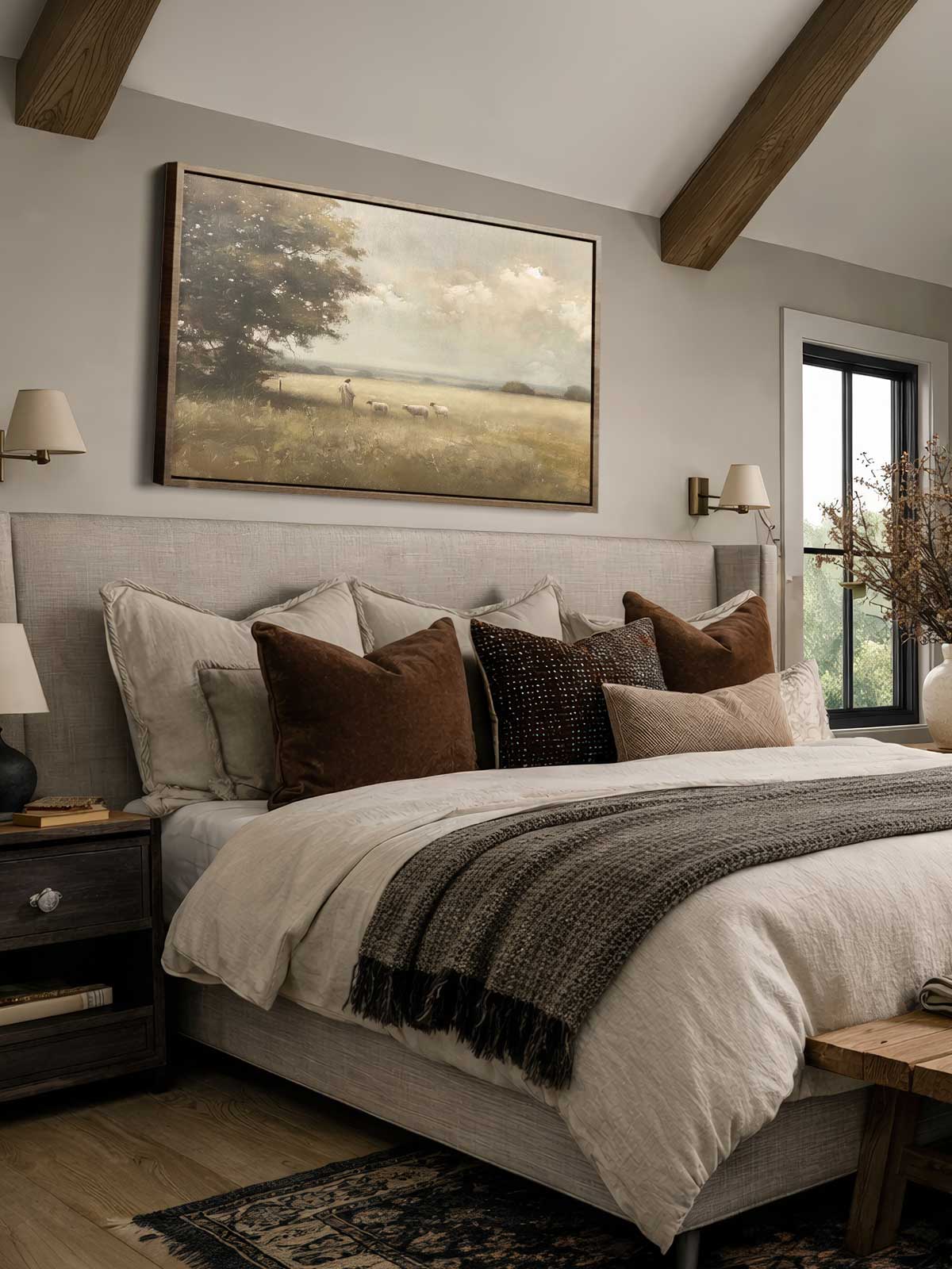 [29]-Framed-Canvas---Bedroom