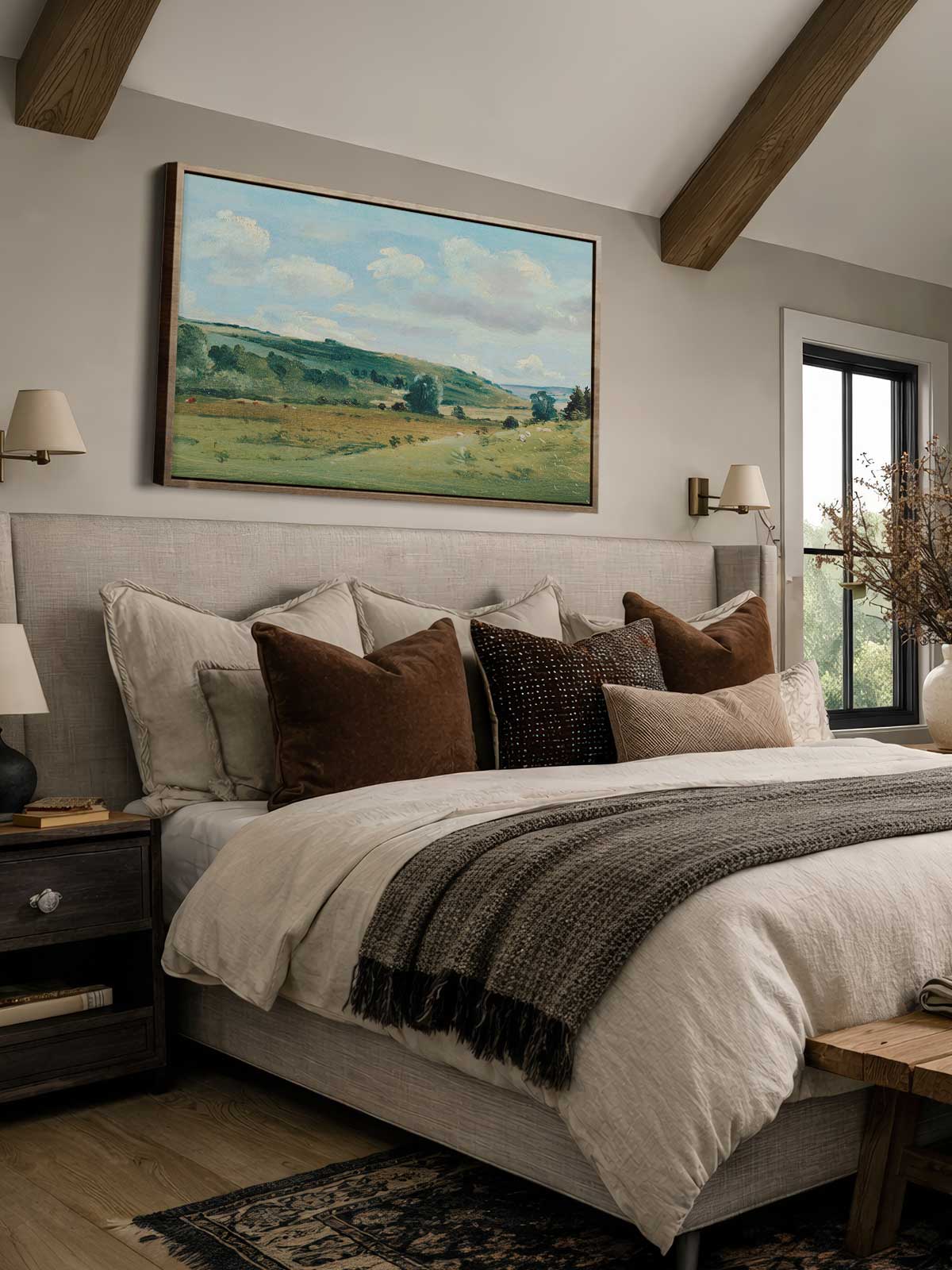 [29]-Framed-Canvas---Bedroom