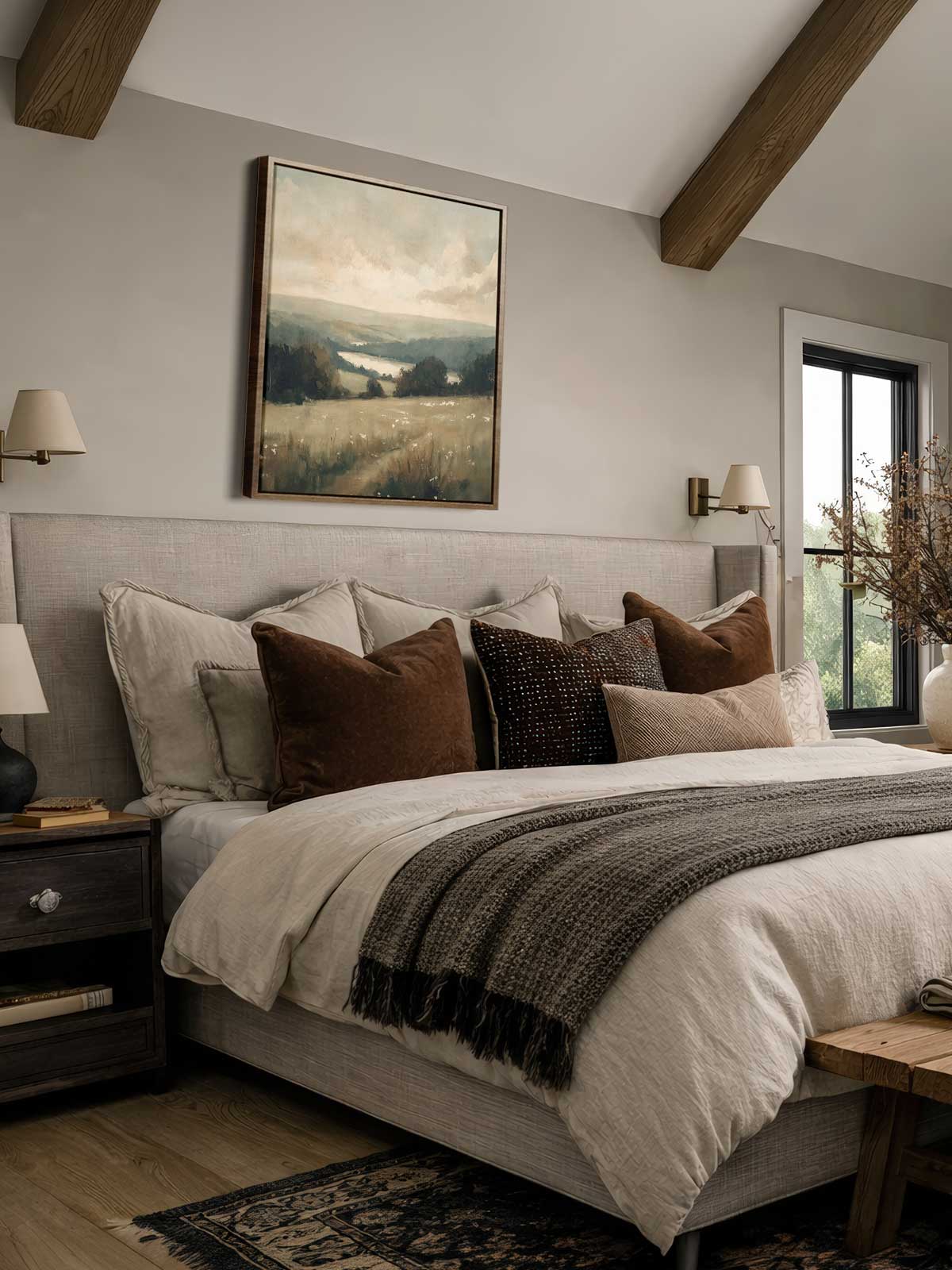 [29]-Framed-Canvas---Bedroom