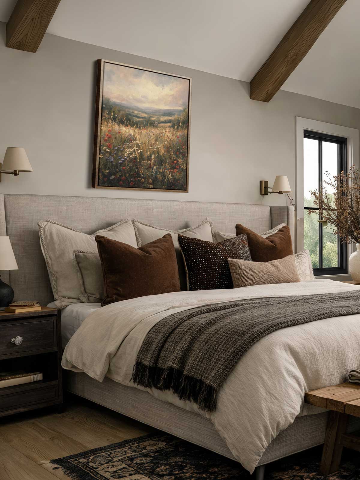 [29]-Framed-Canvas---Bedroom