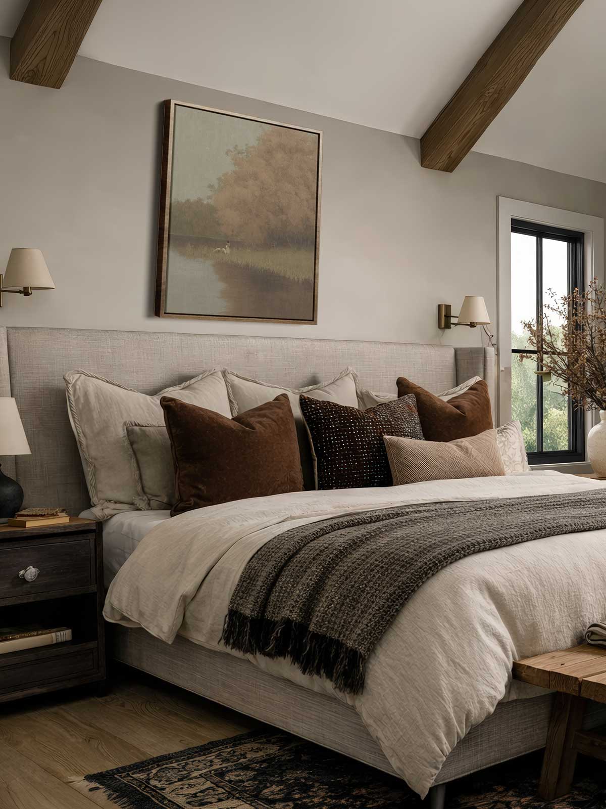 [29]-Framed-Canvas---Bedroom