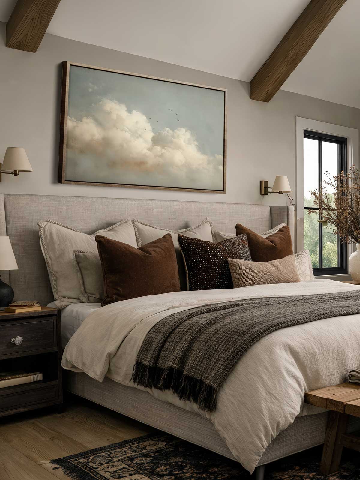 [29]-Framed-Canvas---Bedroom