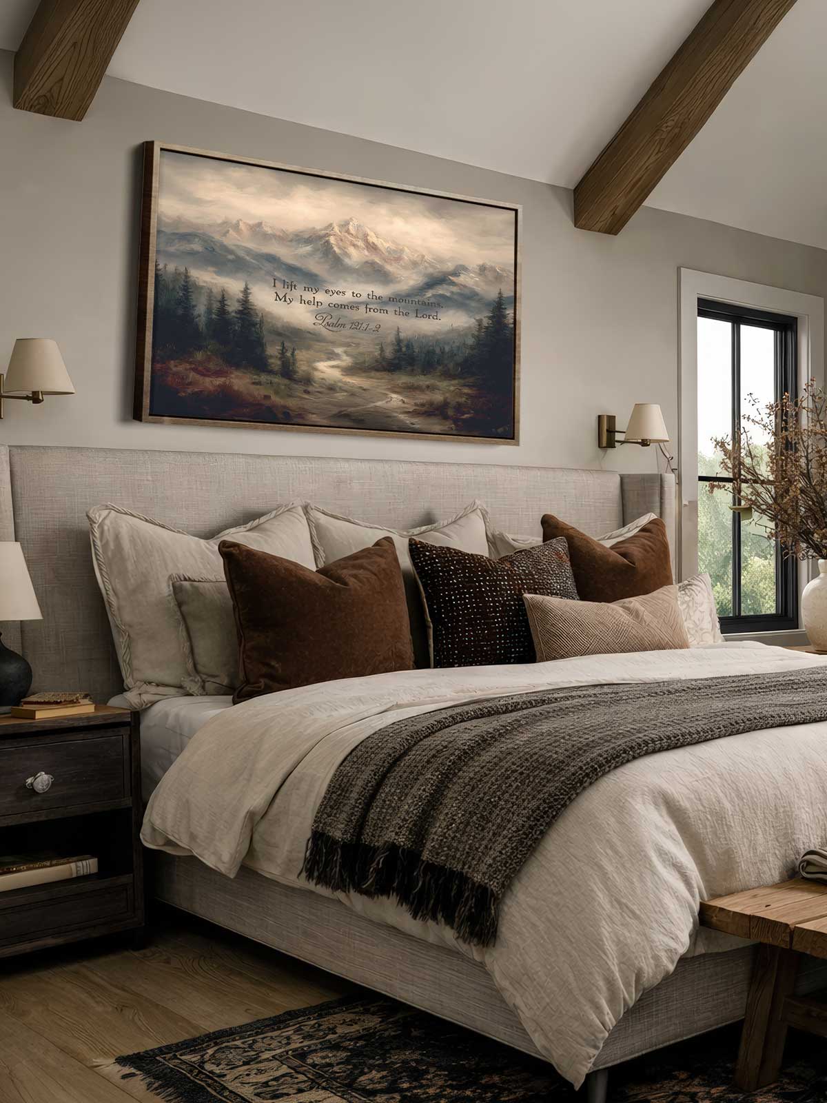 [29]-Framed-Canvas---Bedroom
