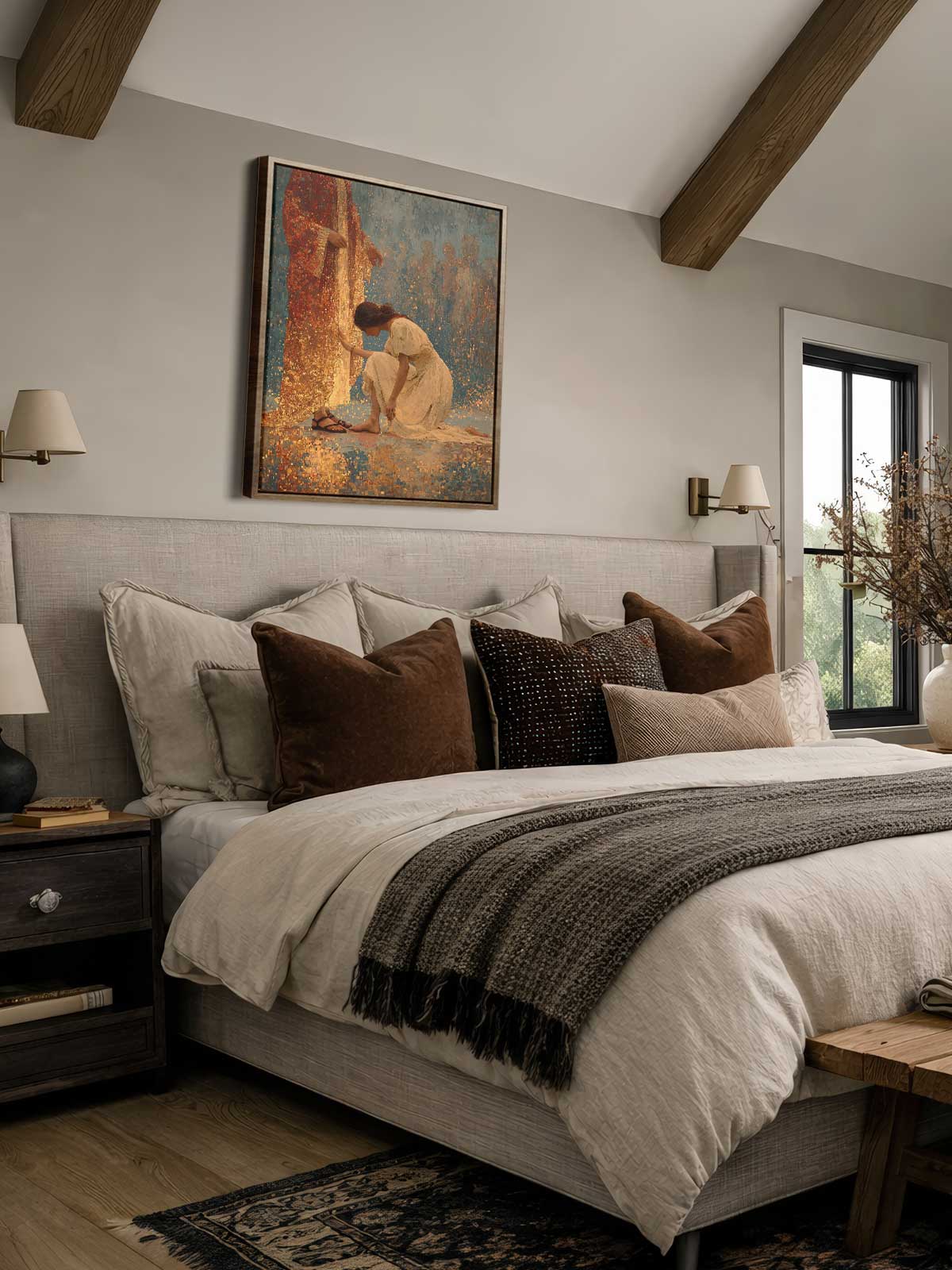 [29]-Framed-Canvas---Bedroom