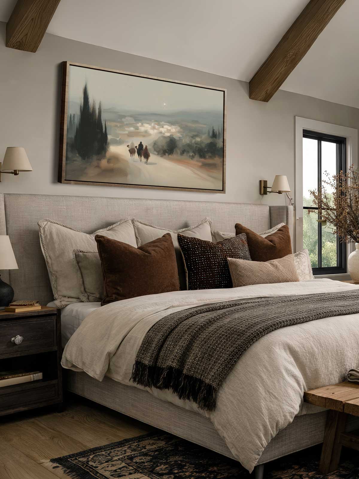 [29]-Framed-Canvas---Bedroom