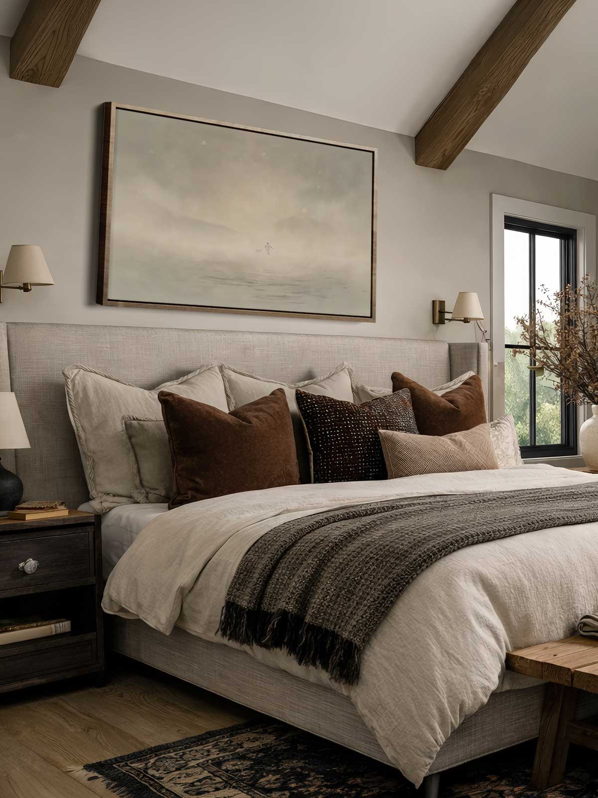 [29]-Framed-Canvas---Bedroom