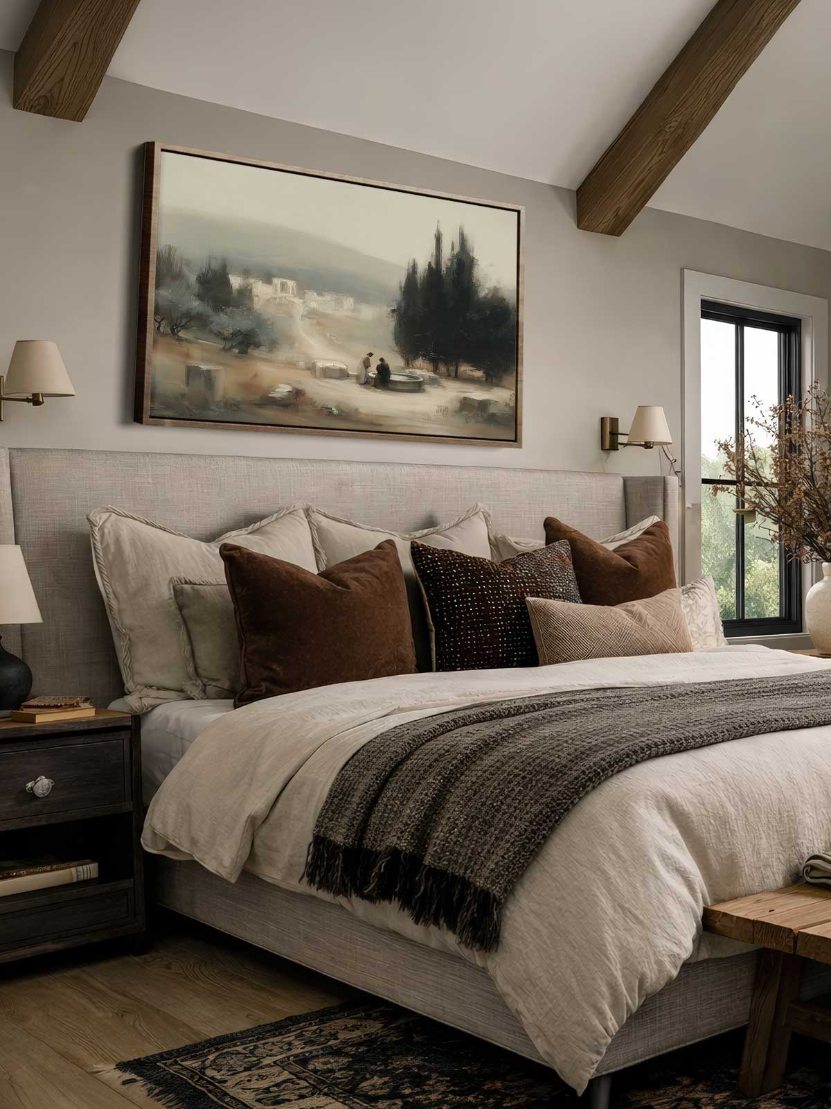 [29]-Framed-Canvas---Bedroom