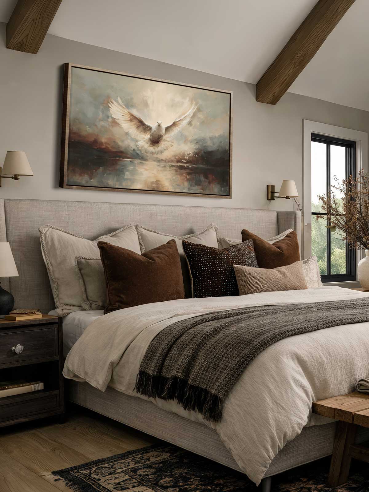[29]-Framed-Canvas---Bedroom