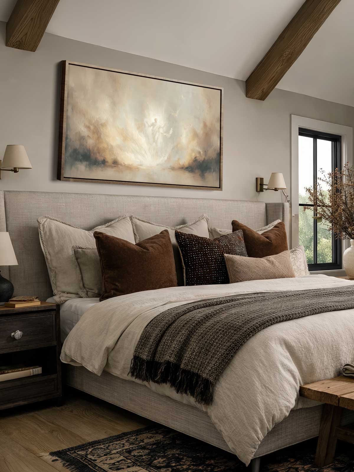 [29]-Framed-Canvas---Bedroom
