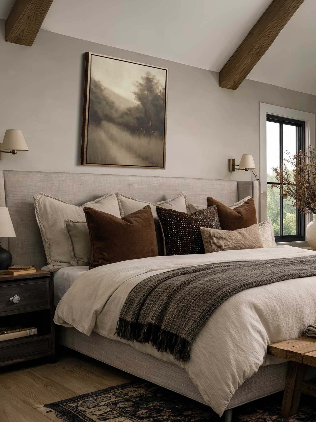 [29]-Framed-Canvas---Bedroom