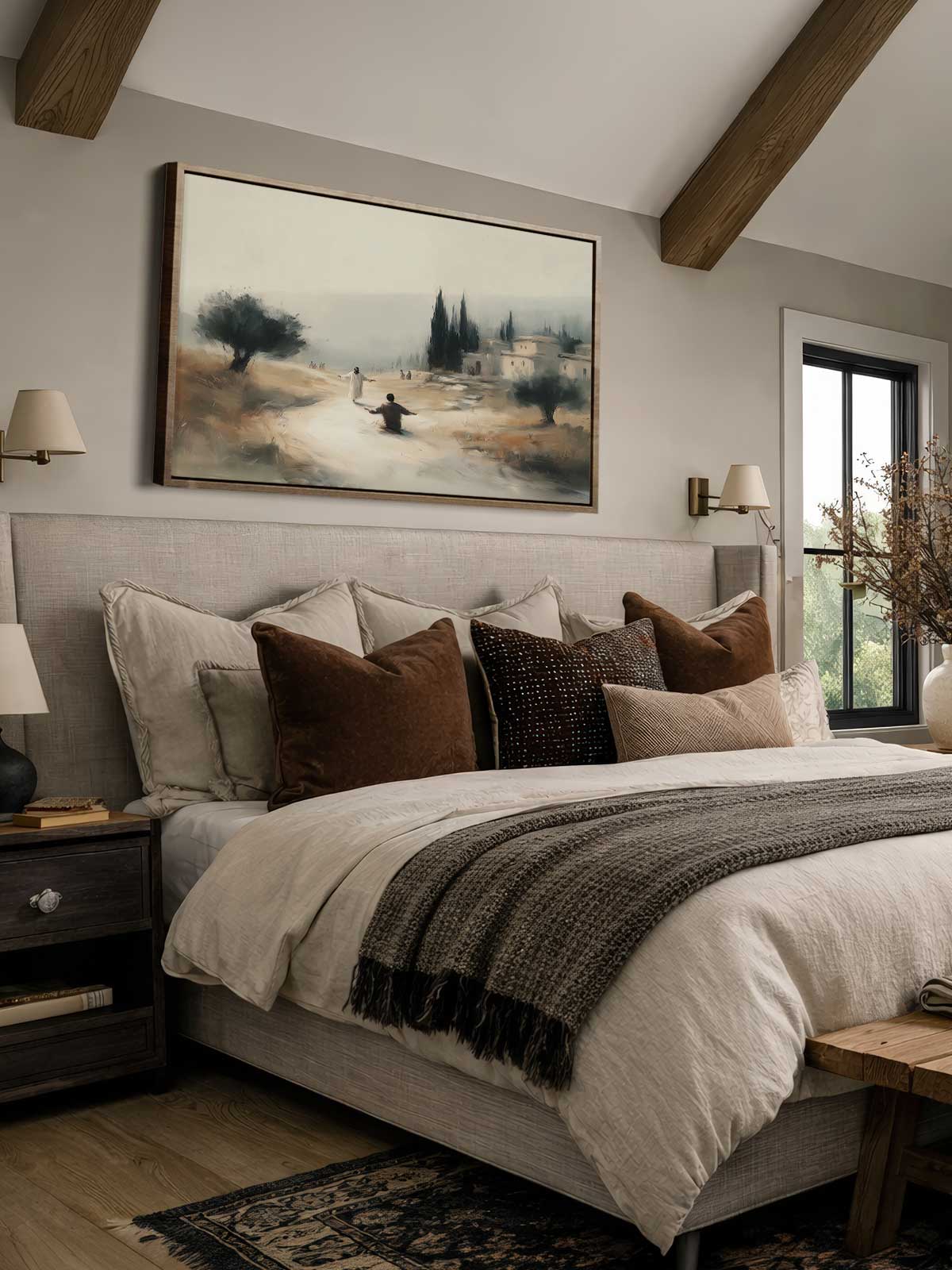 [29]-Framed-Canvas---Bedroom