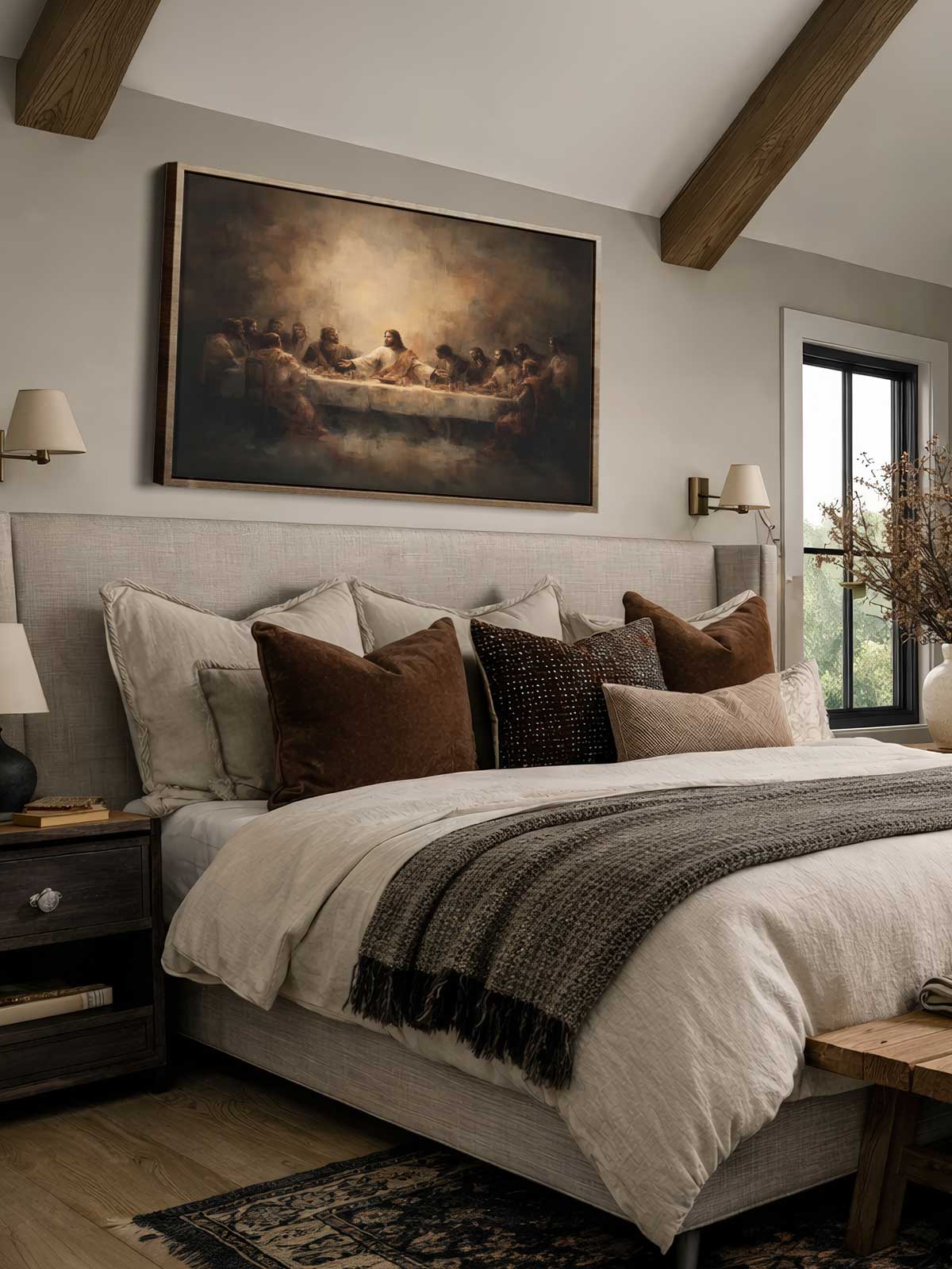 [29]-Framed-Canvas---Bedroom