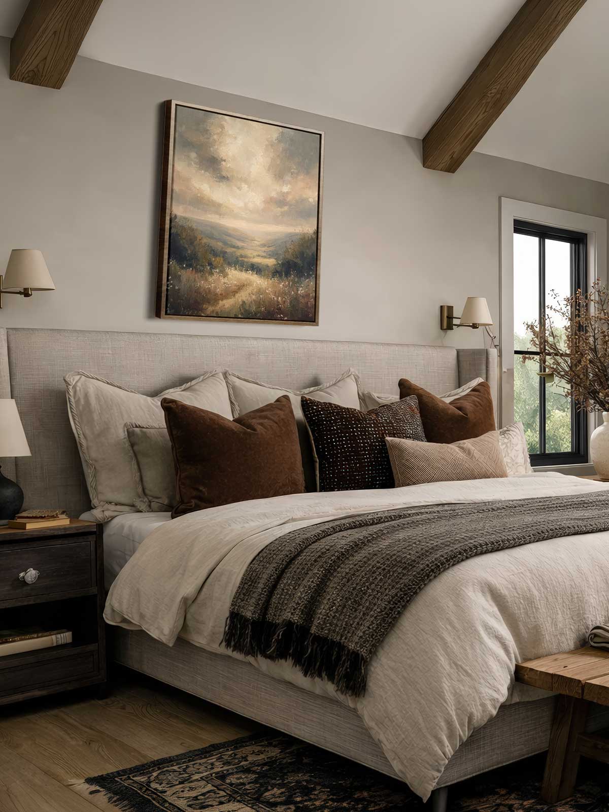 [29]-Framed-Canvas---Bedroom