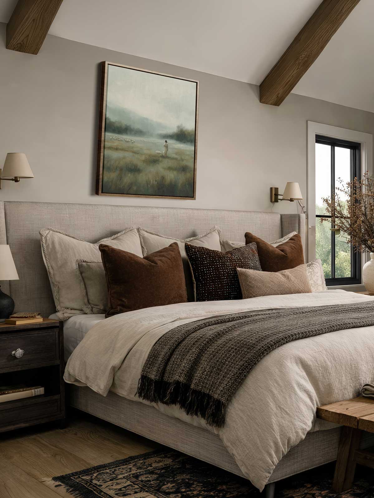 [29]-Framed-Canvas---Bedroom