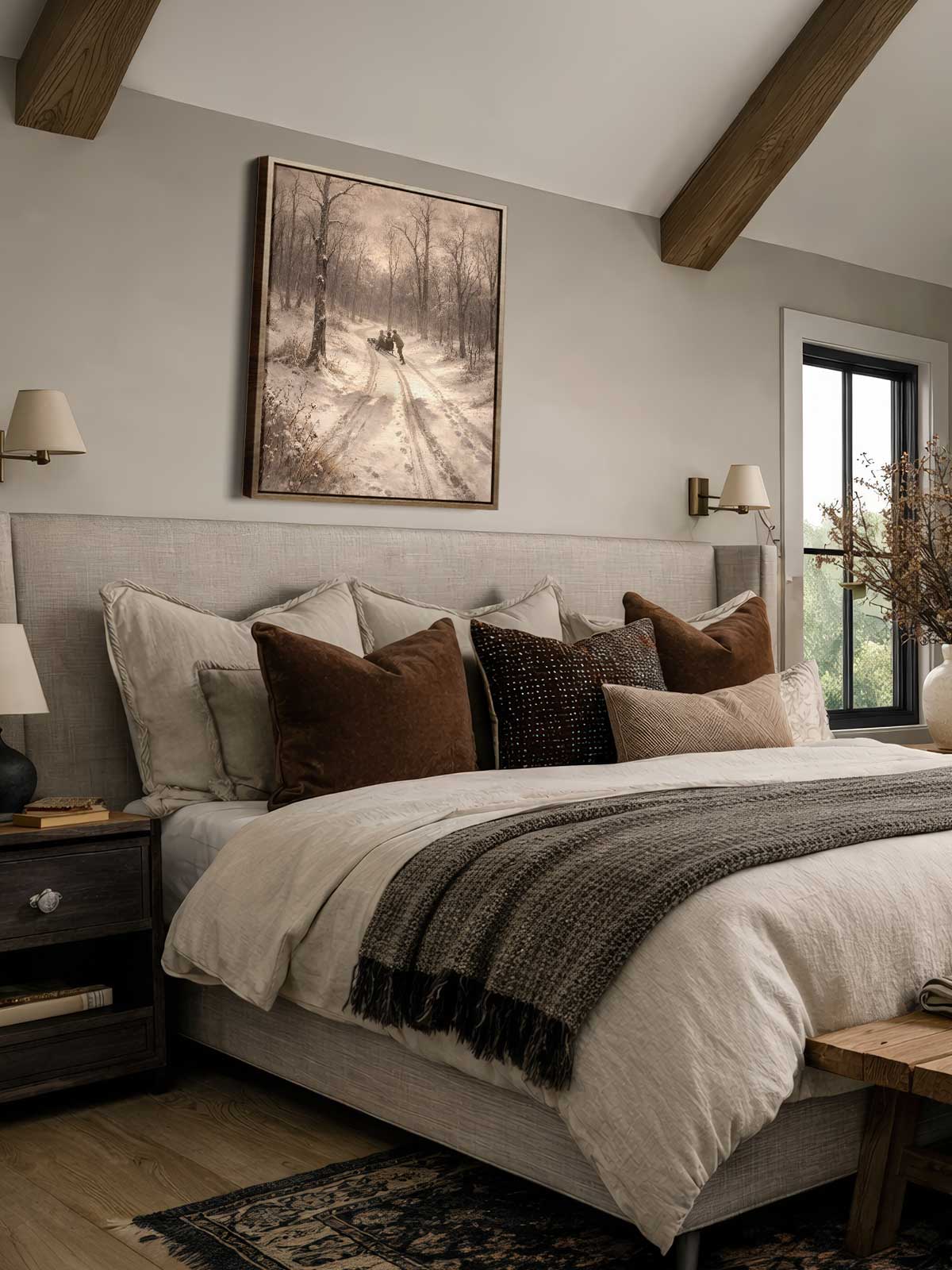 [29]-Framed-Canvas---Bedroom