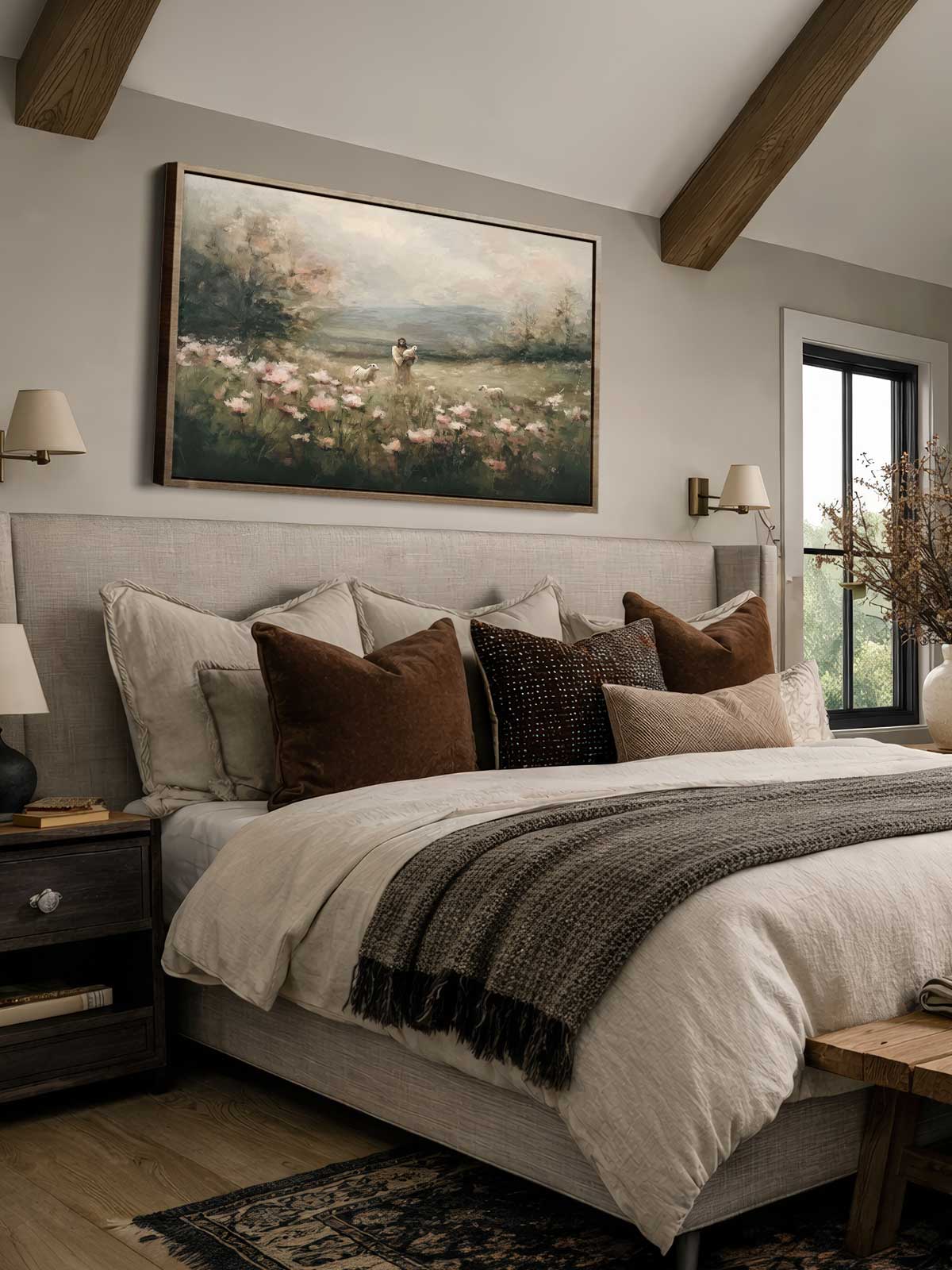 [29]-Framed-Canvas---Bedroom