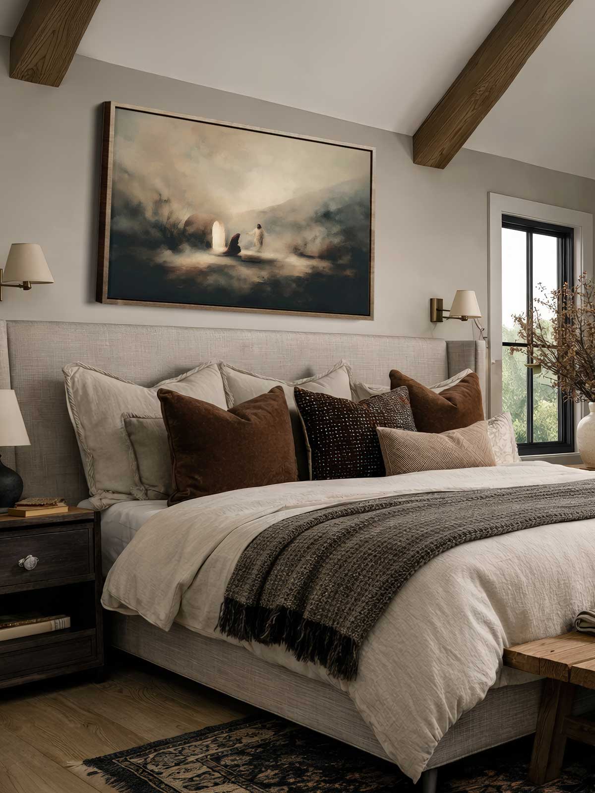 [29]-Framed-Canvas---Bedroom