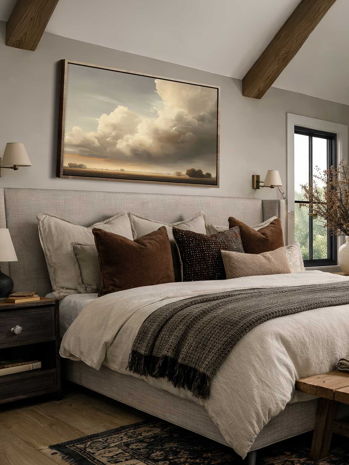 [29]-Framed-Canvas---Bedroom