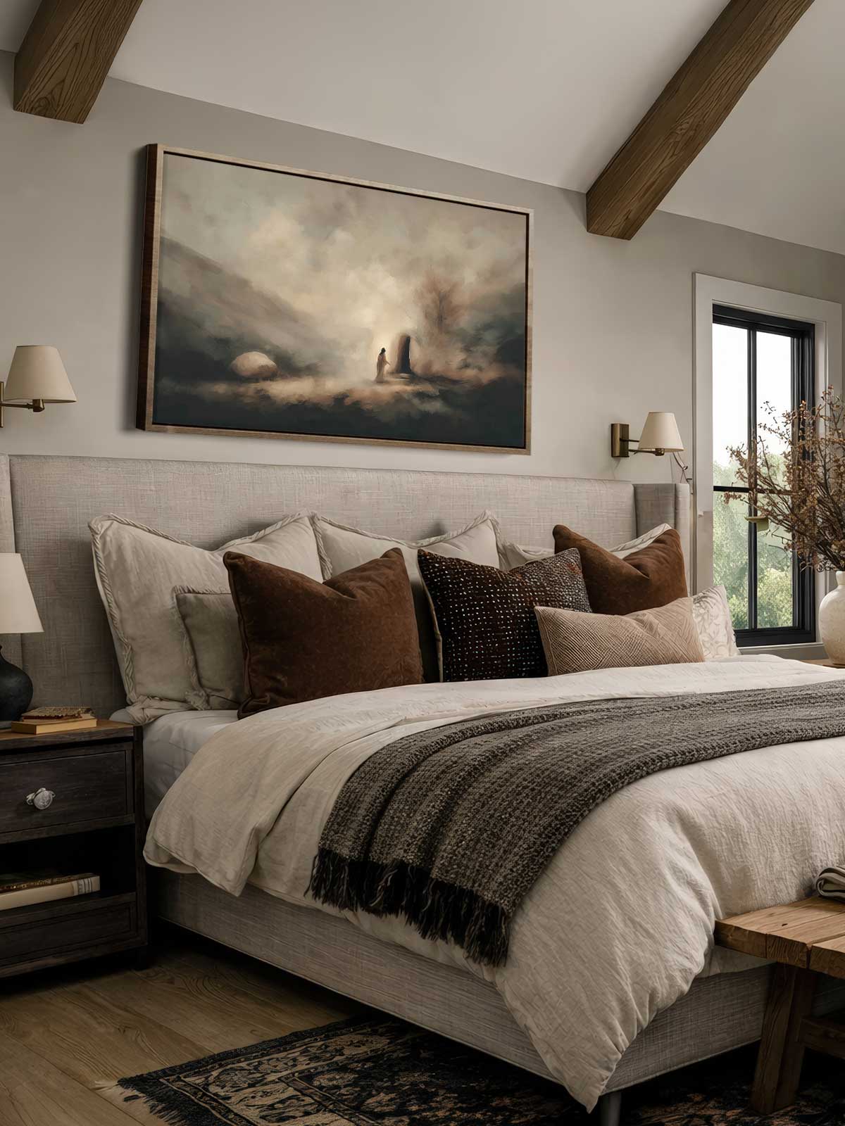 [29]-Framed-Canvas---Bedroom