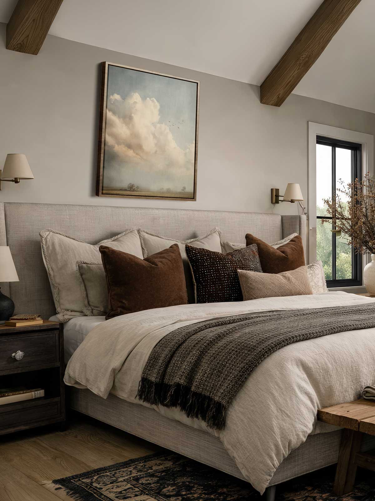 [29]-Framed-Canvas---Bedroom