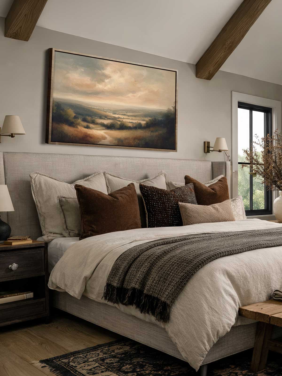[29]-Framed-Canvas---Bedroom