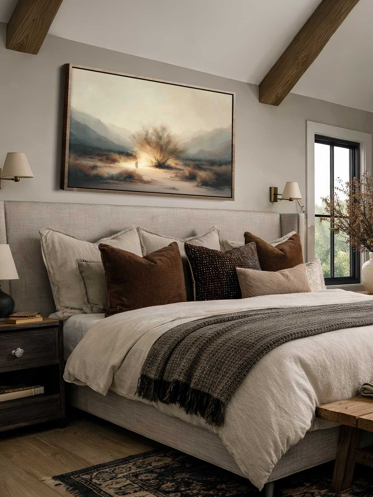 [29]-Framed-Canvas---Bedroom