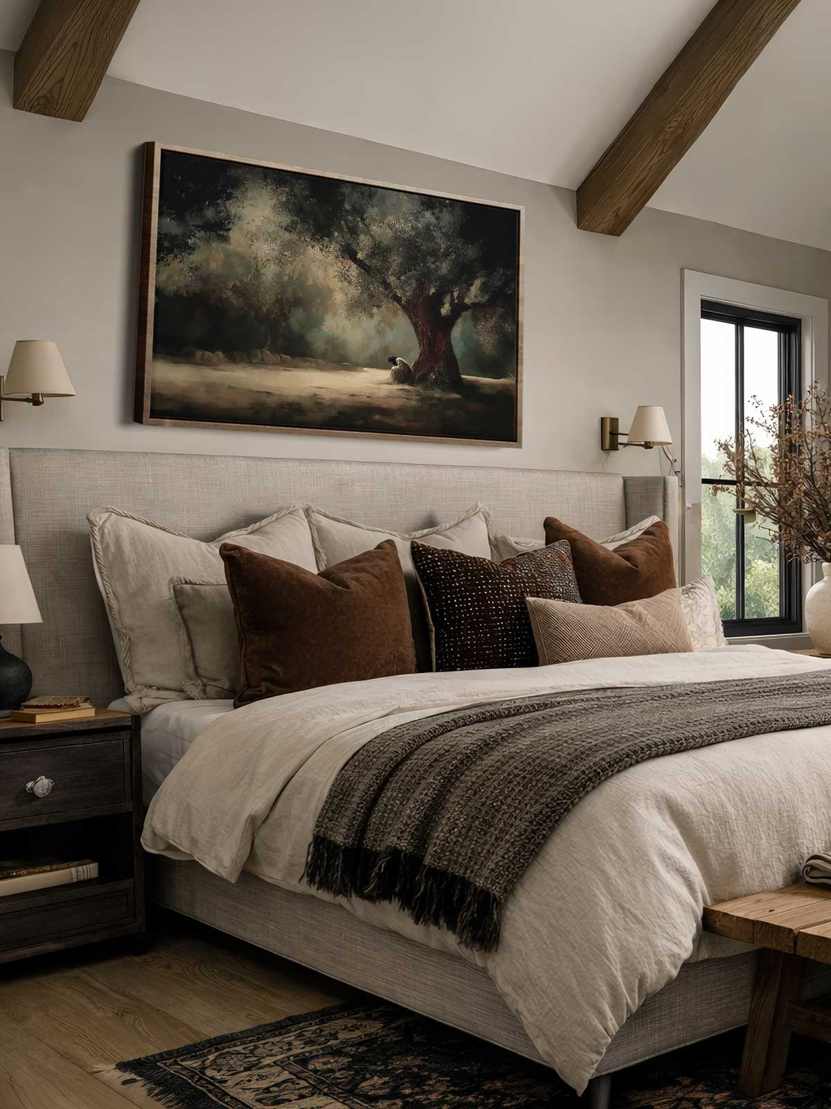 [29]-Framed-Canvas---Bedroom