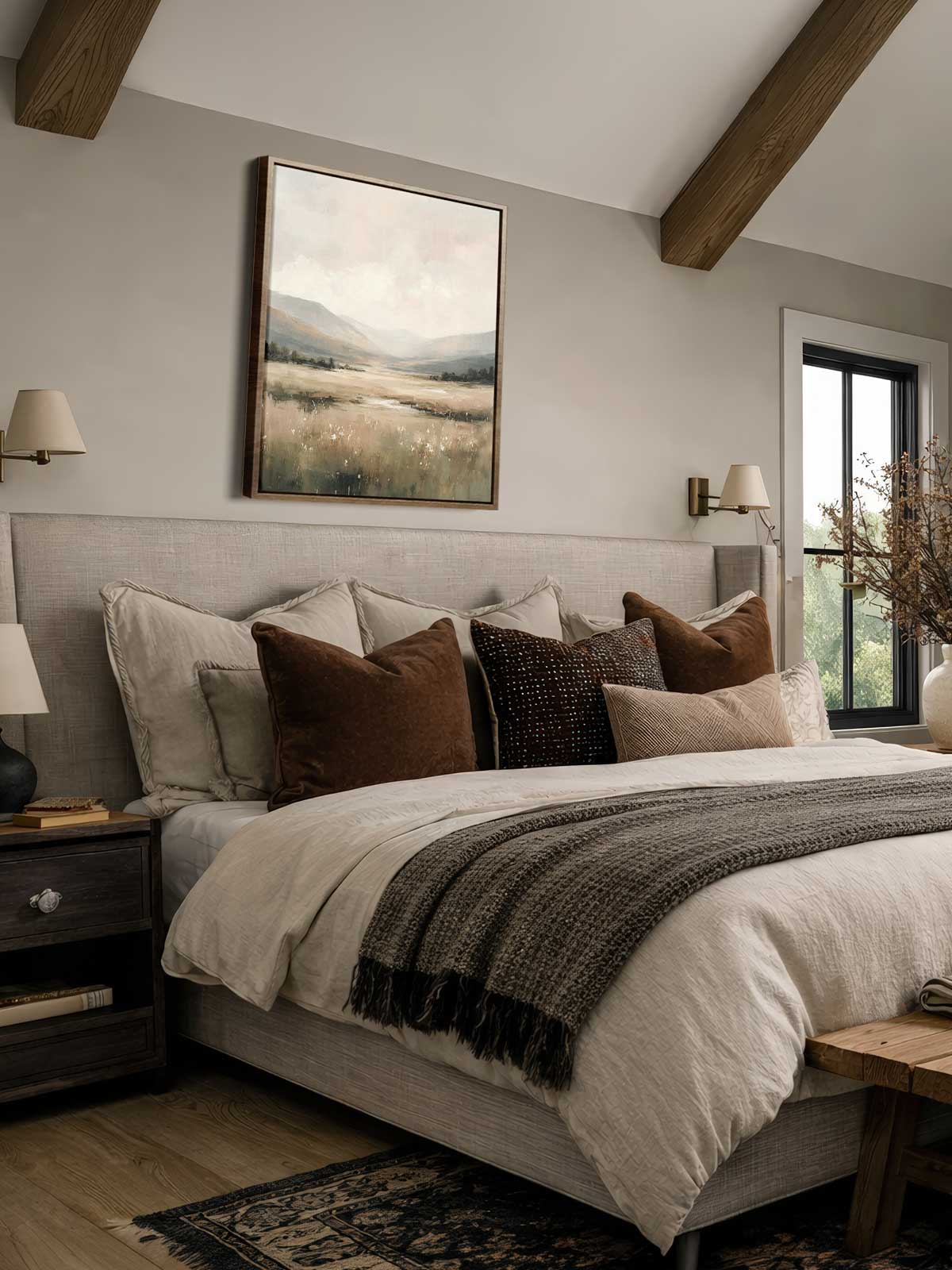 [29]-Framed-Canvas---Bedroom