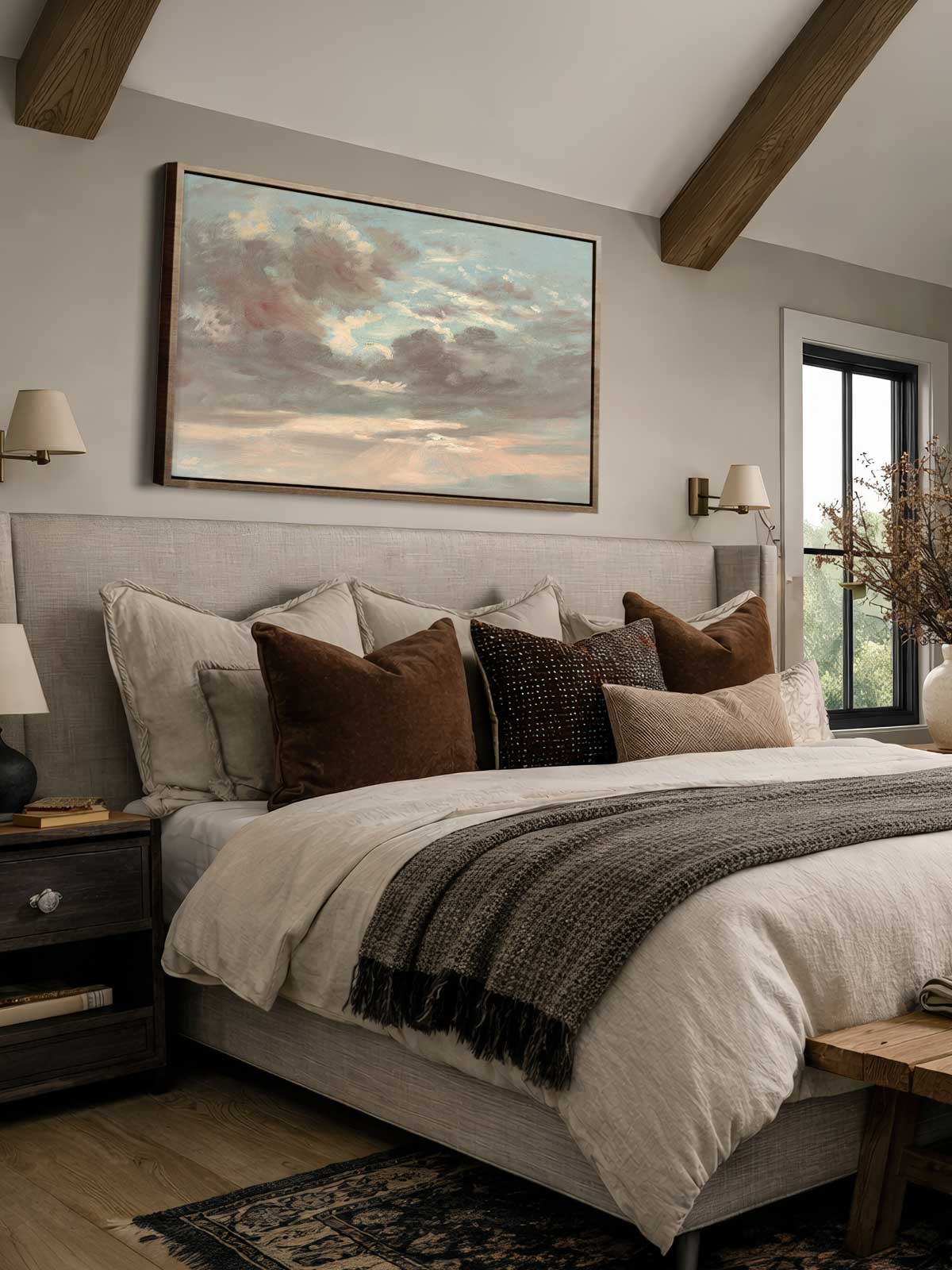 [29]-Framed-Canvas---Bedroom