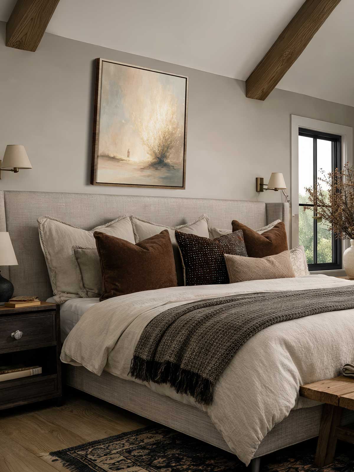 [29]-Framed-Canvas---Bedroom