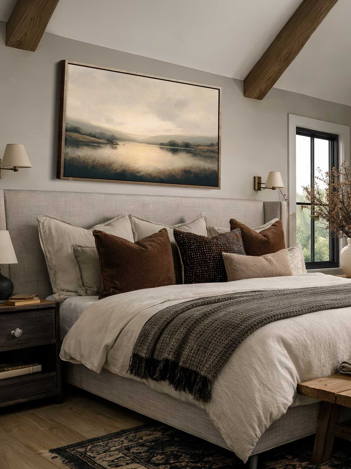 [29]-Framed-Canvas---Bedroom