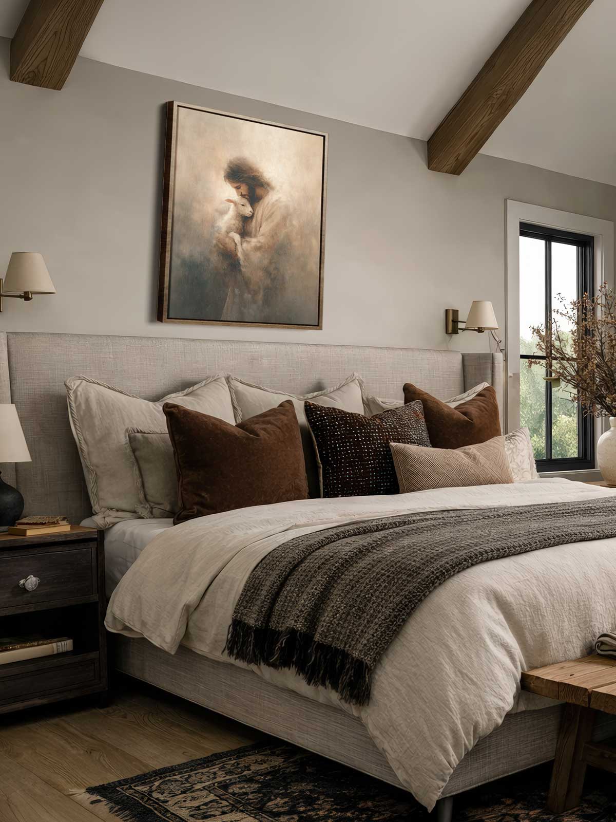 [29]-Framed-Canvas---Bedroom