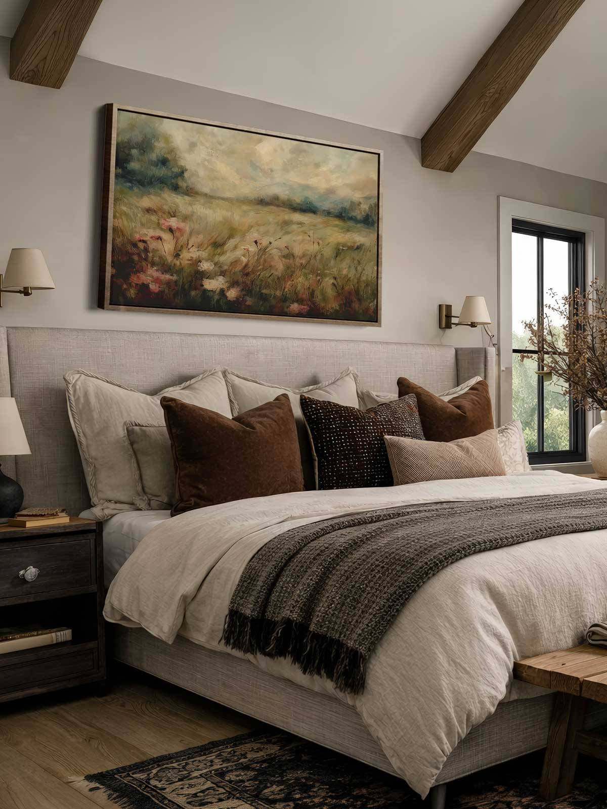[29]-Framed-Canvas---Bedroom