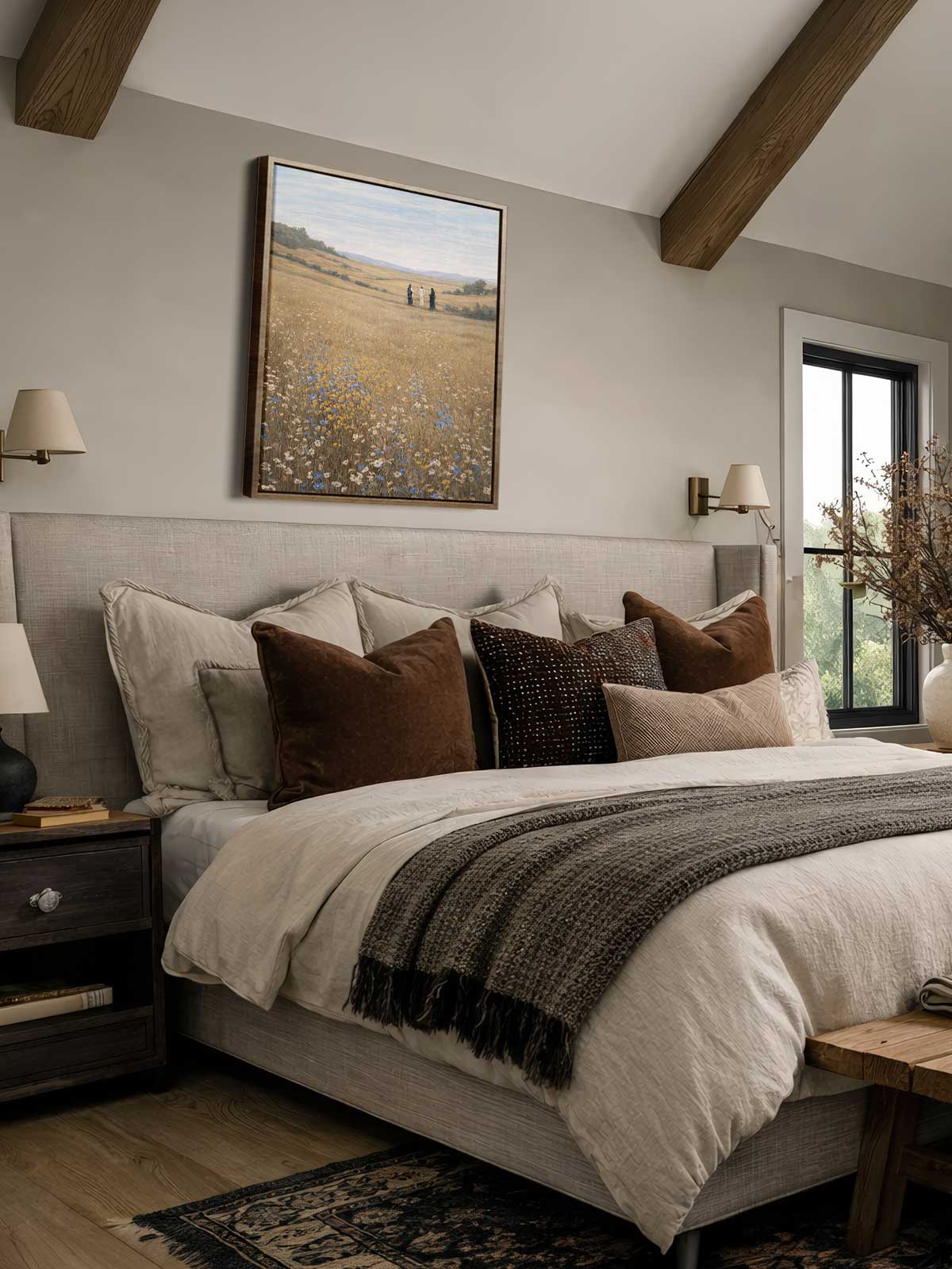 [29]-Framed-Canvas---Bedroom