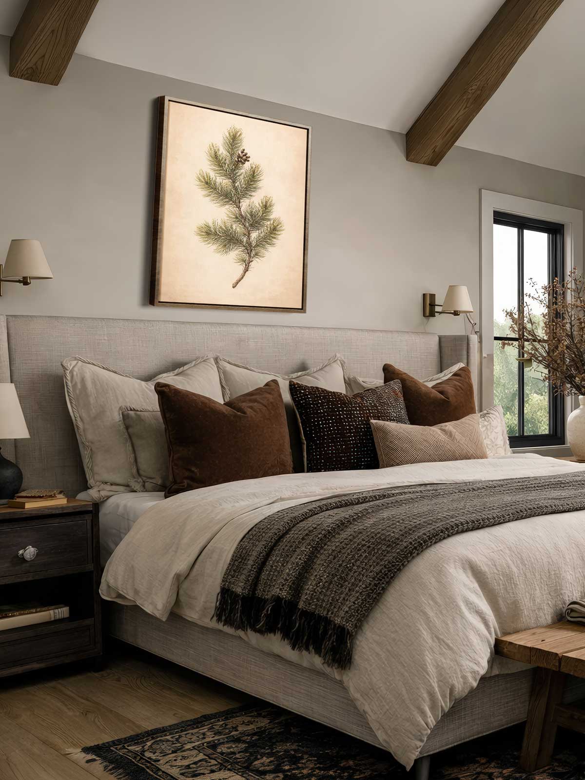 [29]-Framed-Canvas---Bedroom