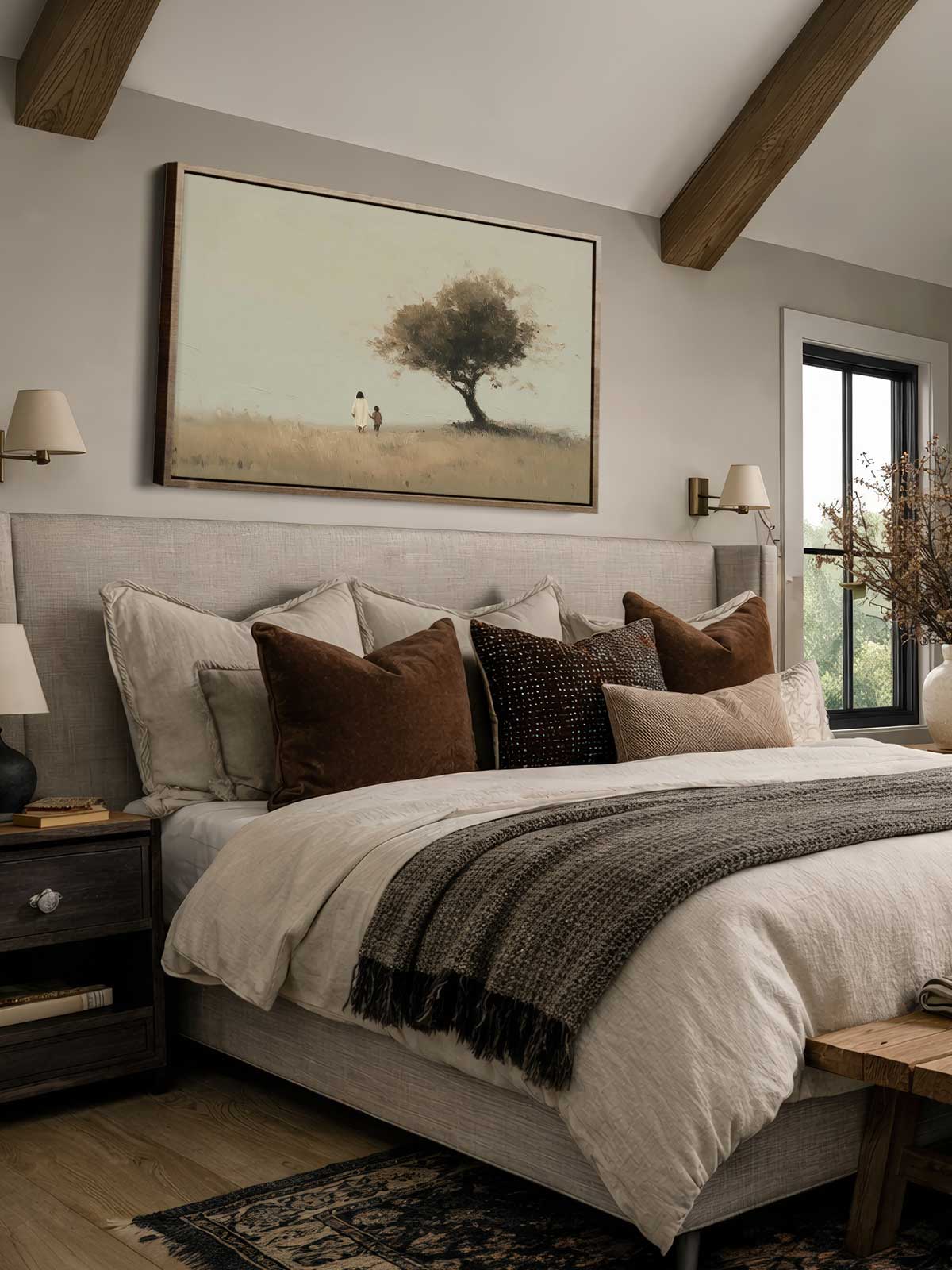 [29]-Framed-Canvas---Bedroom