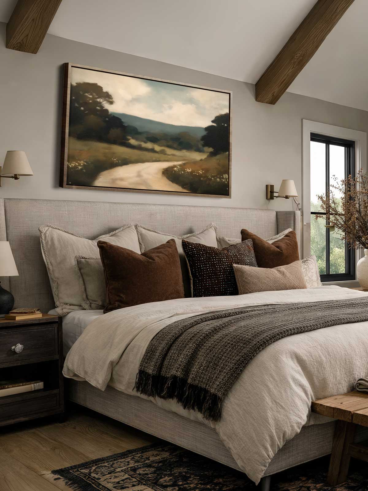 [29]-Framed-Canvas---Bedroom