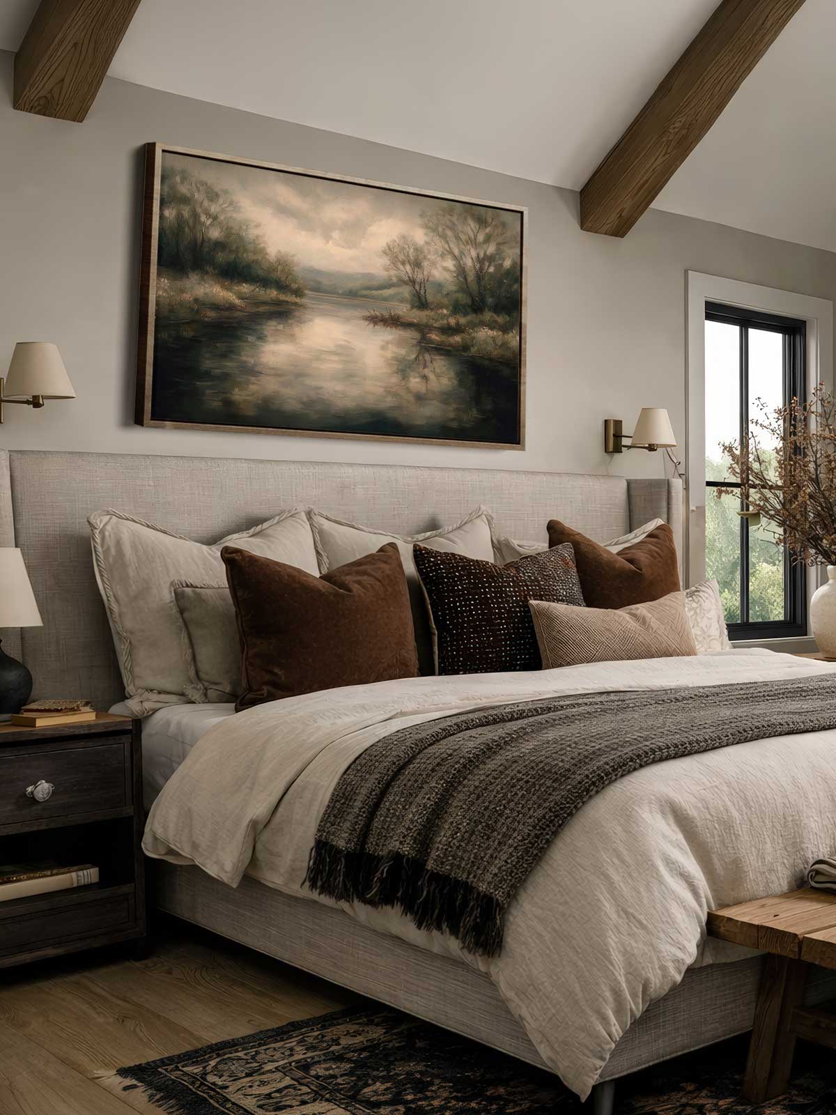 [29]-Framed-Canvas---Bedroom